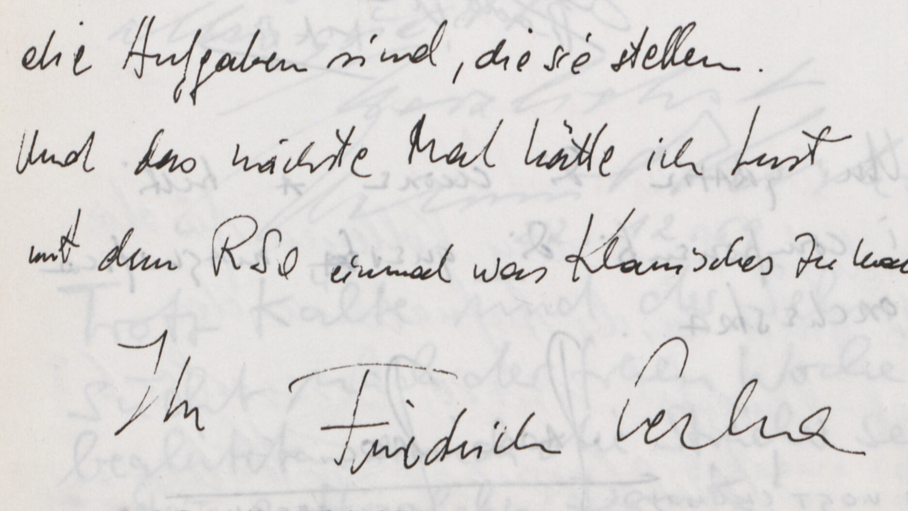 Eintrag Friedrich Cerhas in die Köhler-Bände am 14. Januar 1970 (Ausschnitt). Foto: Archiv DSO